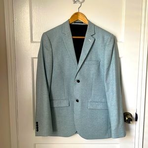 Light Blue Tweed Blazer